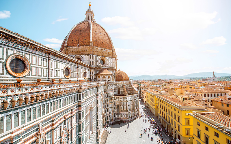 Florence is een mooie, historische stad in Italië