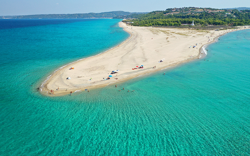 Possidi Beach is een strand in Kassandra, Chalkidiki