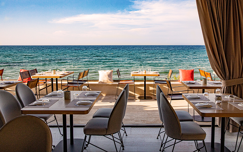 In Argassi is visrestaurant Utopia Resto te vinden met uitzicht over de zee