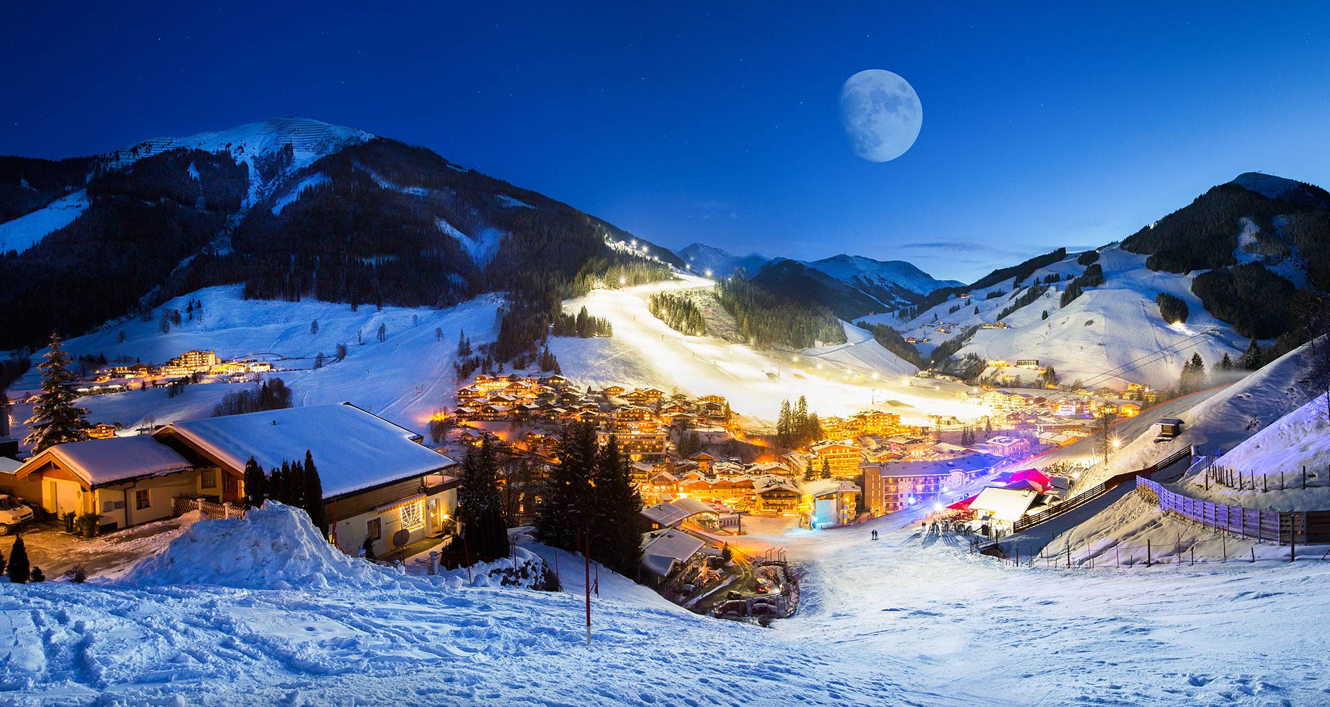 Er is genoeg te beleven in het Saalbach-Hinterglemm skigebied in Oostenrijk