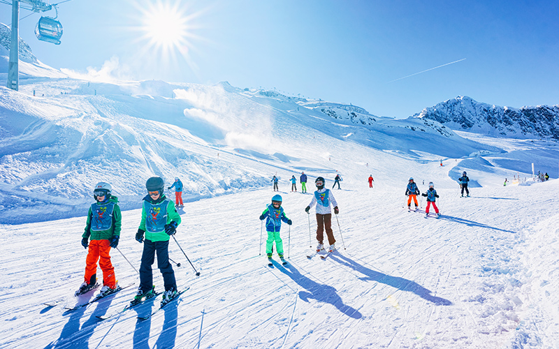 Zillertal is een goed gebied in Oostenrijk om met de kinderen te wintersporten