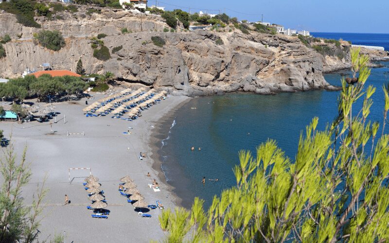 de mooiste stranden van Oost-Kreta: Koutsouras