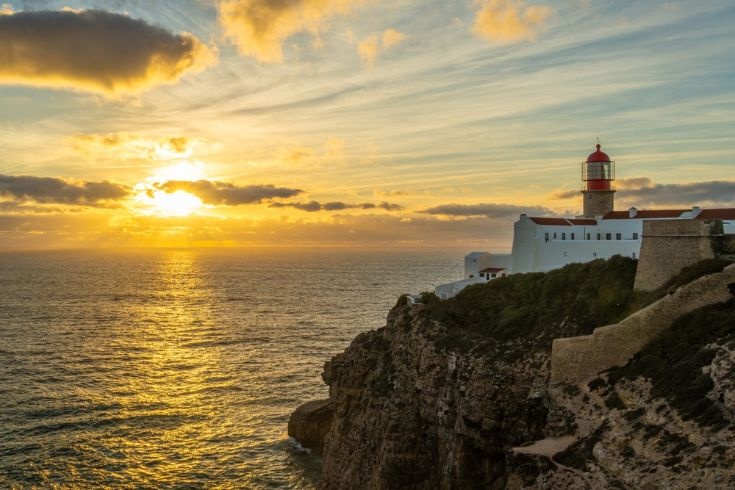 de vuurtoren op cabo de sao vicente
