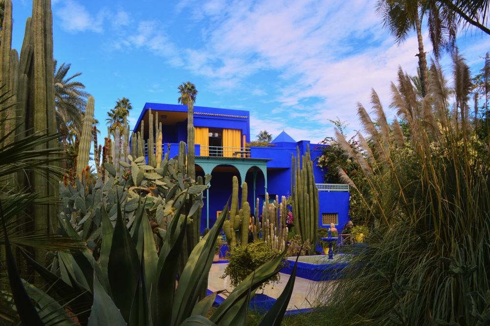 het kobaltblauwe kunstenaarsatelier van Jacques Majorelle